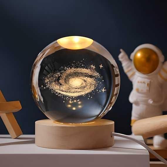 3D Crystal LED Lamp Ball – Assorted Design with Elegant Decorative Light (Pack of 1 , 450gms)