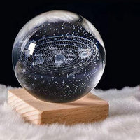 3D Crystal LED Lamp Ball – Assorted Design with Elegant Decorative Light (Pack of 1 , 450gms)
